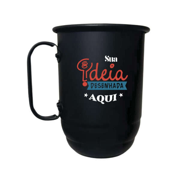 caneca aluminio 500ml sem personalização