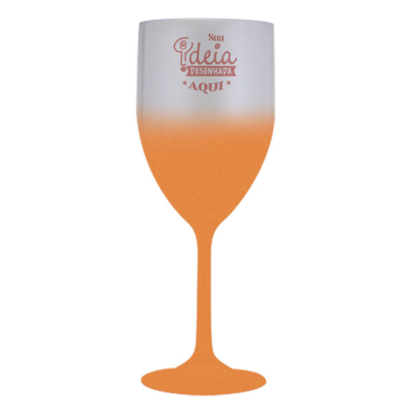 taça de vinho 320ml degrade personalizado