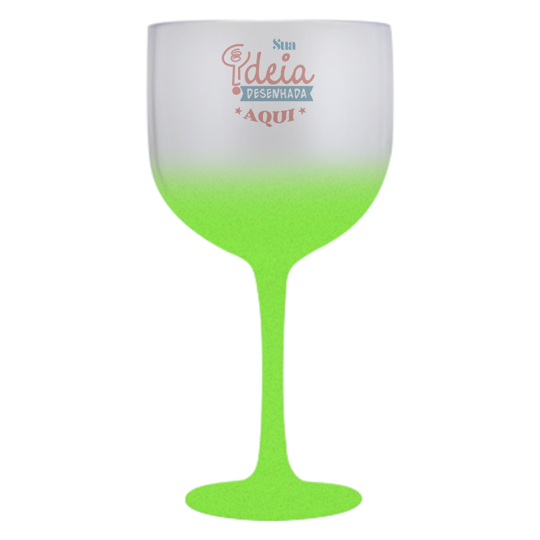 Taça de gin 580ml degrade personalizado