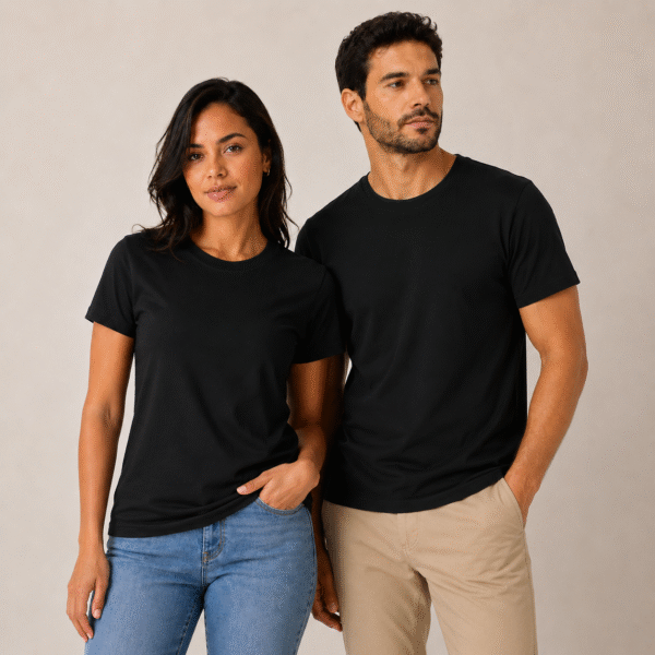 Camisa algodão preto sem personalização