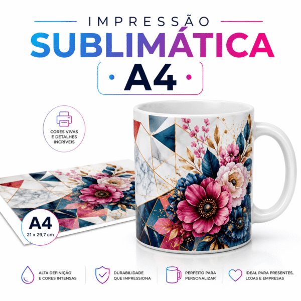 Impressão Sublimática A4