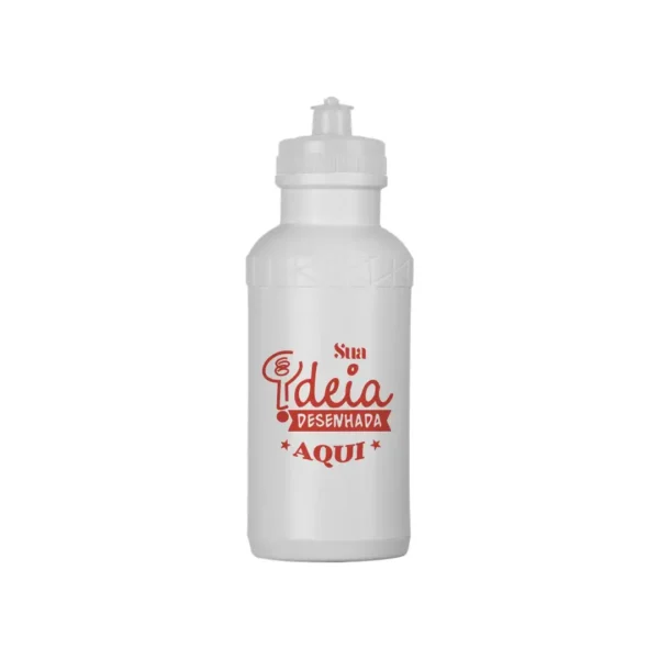 Squeeze de plástico 500ml branca personalizada