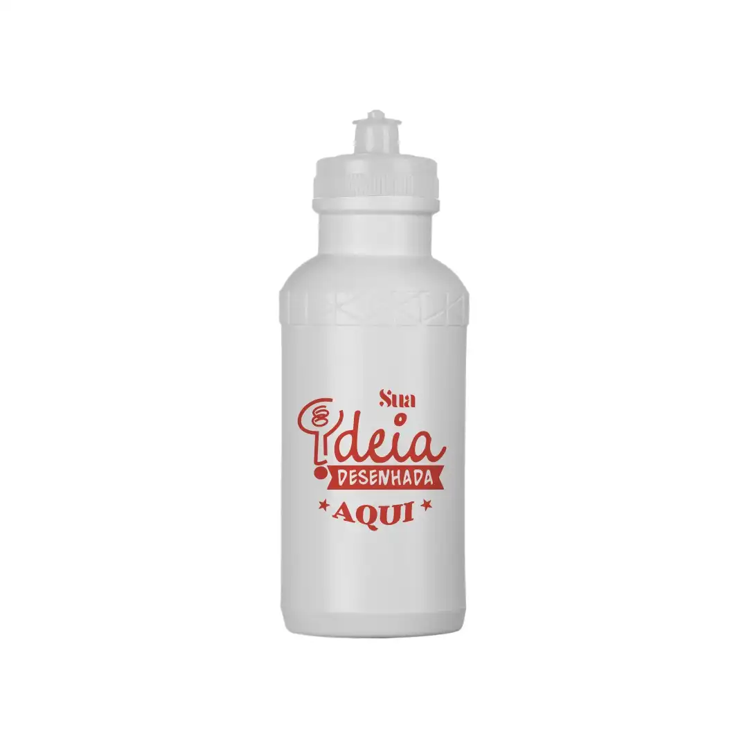 Squeeze de plástico 500ml branca personalizada