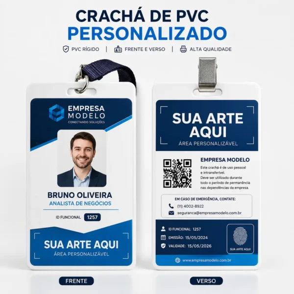 Cracha de pvc personalizado