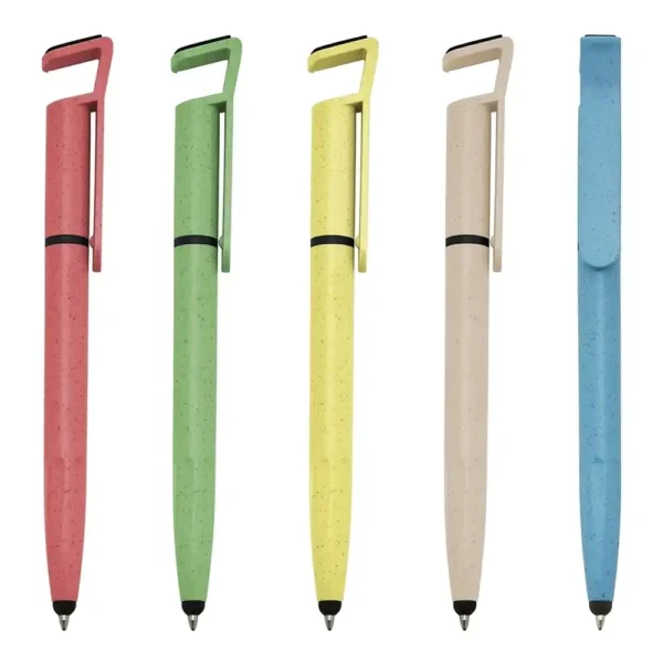 Caneta touch com suporte - fibra de bambu 00708T